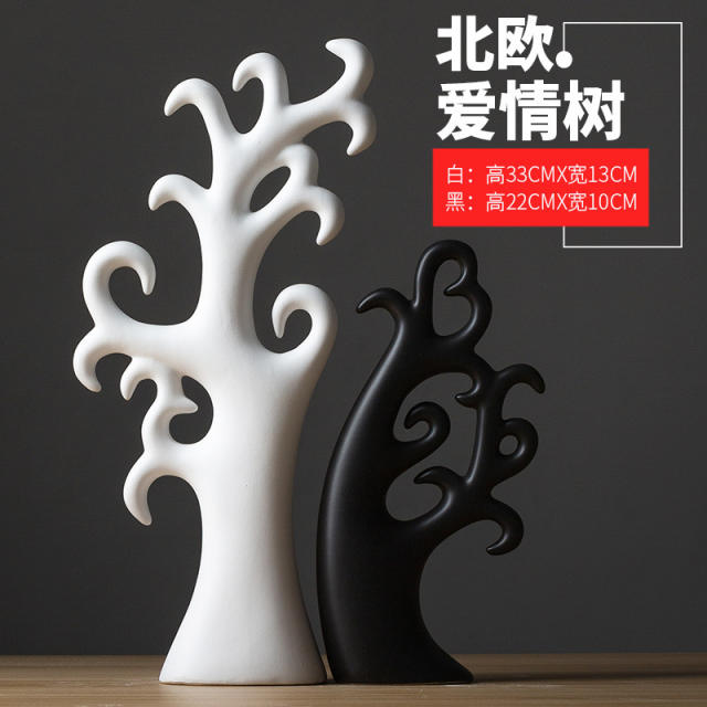 Love Trees Ceramic Crafts Handmade Decoration 1st Home Ornaments PQ1600K