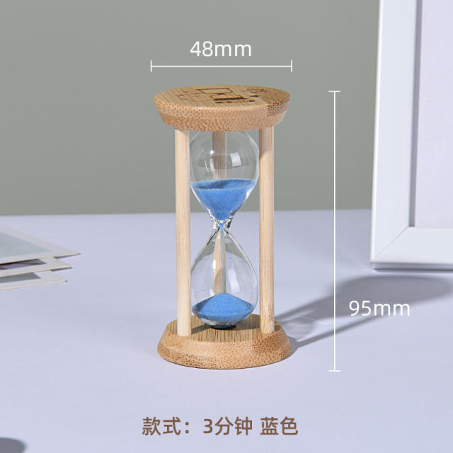 Bamboo Hourglass 1st Home Decoration Timer Ornaments PQ079B