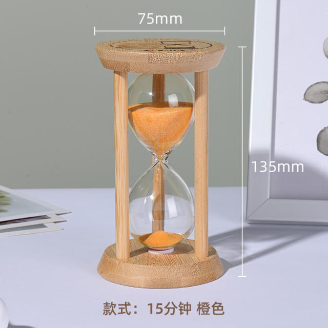 Bamboo Hourglass 1st Home Decoration Timer Ornaments PQ079B