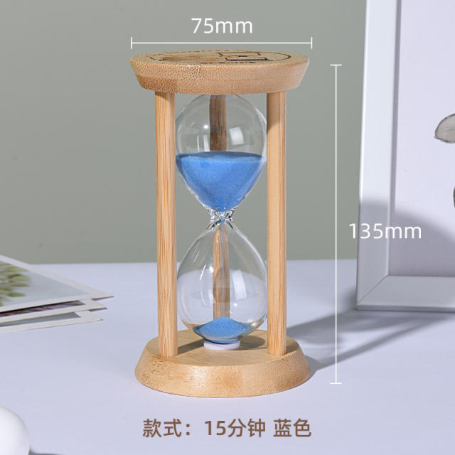Bamboo Hourglass 1st Home Decoration Timer Ornaments PQ079B