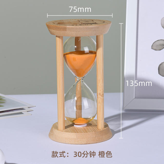 Bamboo Hourglass 1st Home Decoration Timer Ornaments PQ079B