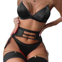 Women Valentine Day Red Underwear Sexy Lingerie Set PQ8331