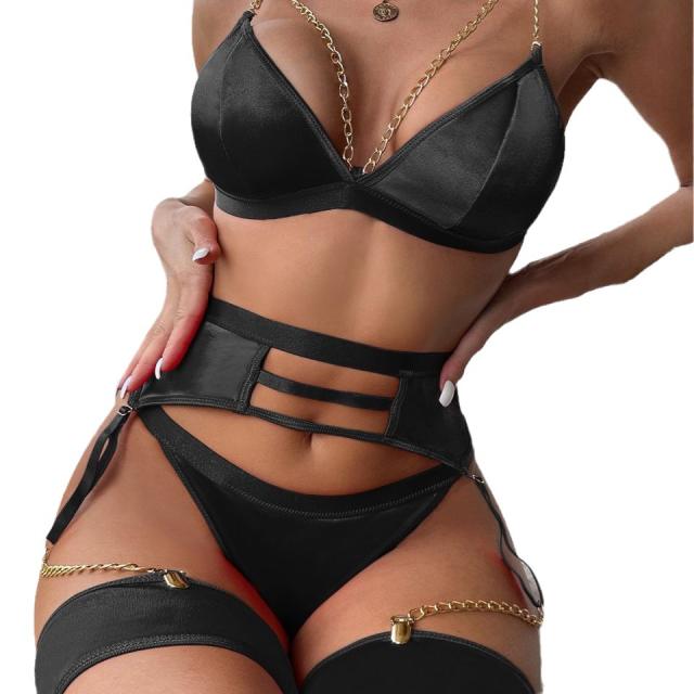 Women Valentine Day Red Underwear Sexy Lingerie Set PQ8331