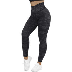 Solid Color Yoga Outfits For Womens High Waist Running Pants Casual Sports Trousers PQ-XY835