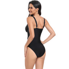 Retro Floral Swim Wear For Women Sexy V-neck Swimwear Vintage Bathing Suit GM24086