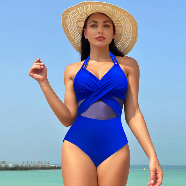 Retro Mesh Swim Wear For Women Sexy Push Up Swimwear Vintage Bathing Suit PQ221023