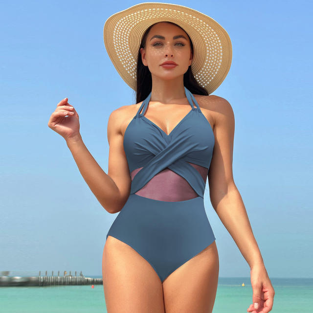 Retro Mesh Swim Wear For Women Sexy Push Up Swimwear Vintage Bathing Suit PQ221023
