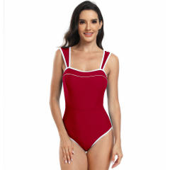 Sexy One Piece Vintage Swimwear Retro Swim Wear For Women PQ24093B