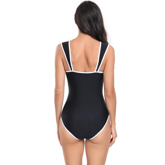 Sexy One Piece Vintage Swimwear Retro Swim Wear For Women PQ24093B