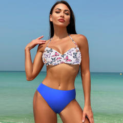 Wholesale Female Floral Bikinis Set Triangle Swimwear Sexy Beachwear PQ-KC05