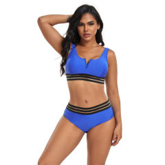 Female V-necck Swimming Wear Low Waist Bathers Lady Swimsuit PQ2417