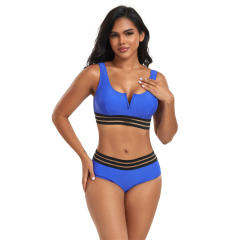 Female V-necck Swimming Wear Low Waist Bathers Lady Swimsuit PQ2417