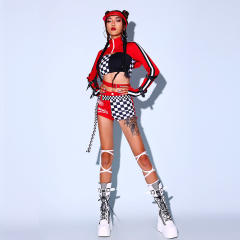 Hip-hop Jazz Dance Costume Women's Group Cheerleading Uniforms PQ8834C