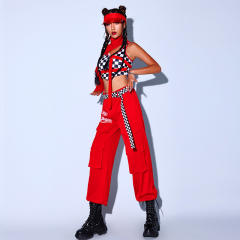 Women's Group Cheerleader Uniforms Hip-hop Jazz Dance Costume PQ8834B