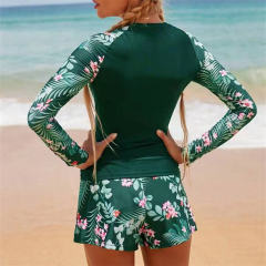 Vintage Tankini Set For Women Floral Print Retro Swimwear PQ2407