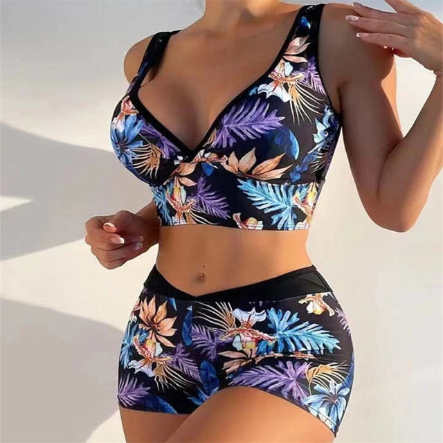 Wholesale Women Tank Tops Bikinis Sexy Beachwear Push Up Swimwear PQ2406