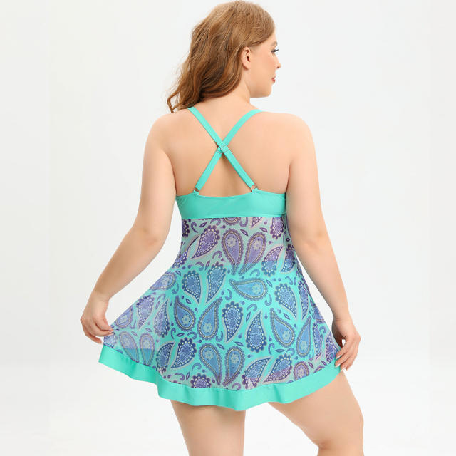 Woman Vintage Floral Swimwear Wholesale Swimming Dresses PQ-GM222049