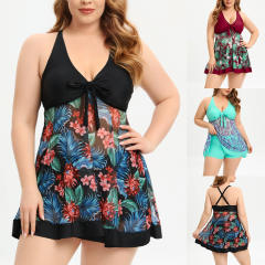 Woman Vintage Floral Swimwear Wholesale Swimming Dresses PQ-GM222049