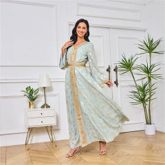Dubai Embroidered Cocktail Dresses Muslim Evening Dress For Women PQ-MT084