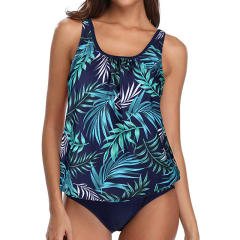 Floral Print Tankini For Women Swimwear Vintage Wholesale Swimsuit PQ1040