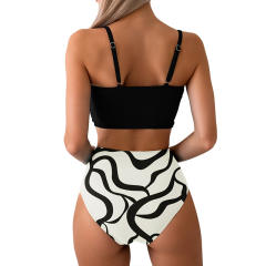 Push Up Bikinis Wholesale Women Floral Tie Swimwear PQ2410