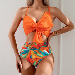 Push Up Bikinis Wholesale Women Floral Tie Swimwear PQ2410