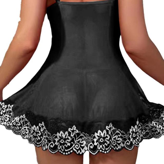 Lace Valentine Sleepwear Wholesale Babydoll Lingerie For Women PQ5041