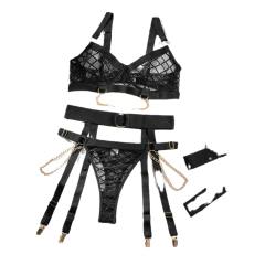 Red Sexy Valentine Lingerie For Women Mesh Bra Sets PQ1720