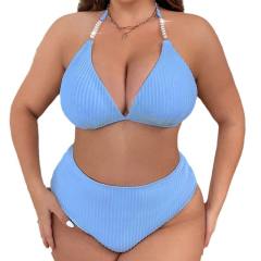 Plus Size Bikini Swimsuits For Woman Swimwear Oversize Beachwear PQ23204