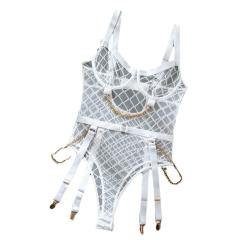 Women Sexy Mesh Teddy Lingerie Wholesale Lace Underwear PQ2118