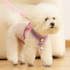 Dog Leash Small Dog Vest Teddy Bichon Breathable Chest Harness PQ888