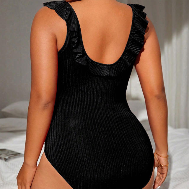 Vintage One-Piece Swimsuits Woman Plus Size Swimwear Retro Beachwear PQ23171