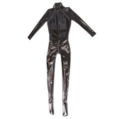 Woman Wetlook Latex Ammonia Jumpsuit Wholesale PU Catsuit PQ-GQ31