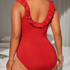 Vintage One-Piece Swimsuits Woman Plus Size Swimwear Retro Beachwear PQ23171