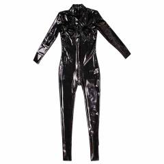 Woman Wetlook Rubber Catsuit Wholesale Latex Ammonia Jumpsuit PQ-GQ27