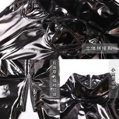 Woman Wetlook Rubber Catsuit Wholesale Latex Ammonia Jumpsuit PQ-GQ27