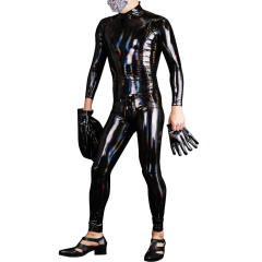 Symphony Latex Ammonia Jumpsuit Fetish Wear Sexy PU Catsuit For Men PQ-B08