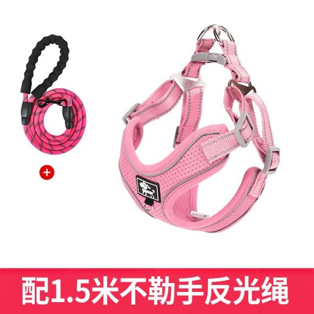 Medium-Large Dog Vest Traction Rope Dog Leash Chest Harness PQ-DZ001