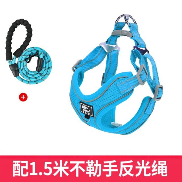 Medium-Large Dog Vest Traction Rope Dog Leash Chest Harness PQ-DZ001