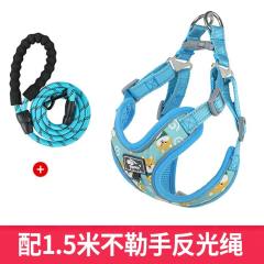 Medium-Large Dog Vest Traction Rope Dog Leash Chest Harness PQ-DZ001