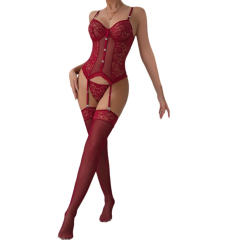 Women Sexy Bustiers Teddies Lingerie Wholesale Lace Underwear PQ3618