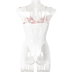 Sexy Embroidery Teddy Lingerie Wholesale Mesh Bodysuit For Women PQ3558