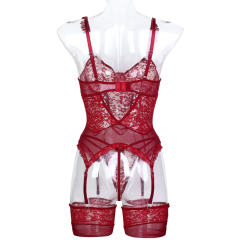 4PCS Lace Bodysuit Womens Wholesale Bustiers Sexy Teddy Lingerie PQ3573
