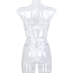 Sexy Embroidery Teddy Lingerie Wholesale Mesh Bodysuit For Women PQ3585