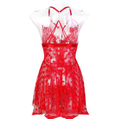 Women Lace Heart Babydoll Lingerie Wholesale Sleepwear Sexy Nightdress PQ3568