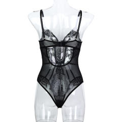 Lace Bodysuit Sexy Teddy Lingerie Womens Wholesale Bustiers PQ3589