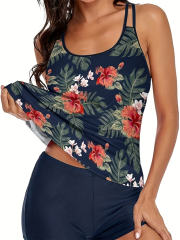 Plus Size Tankini Womens Retro Swimwear Wholesale Vintage Swimsuit PQ-X003