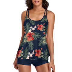 Plus Size Tankini Womens Retro Swimwear Wholesale Vintage Swimsuit PQ-X003