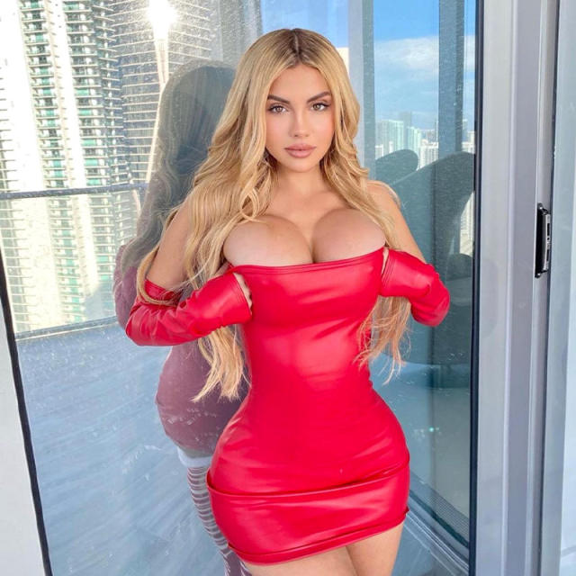 Off Shoulder PU Mini Dresses Women Faux Leather Bodycon Dress PQ1467
