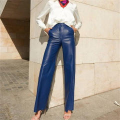 Woman Faux Leather Pencil Pants DS PU Trousers Steampunk Leggings PQK8005